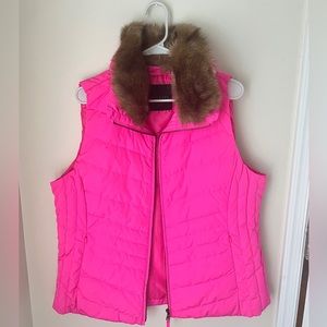 Fuschia Talbots Vest NWOT